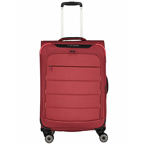 Чемодан Travelite Skaii Red M exp на 4 колесах, красный