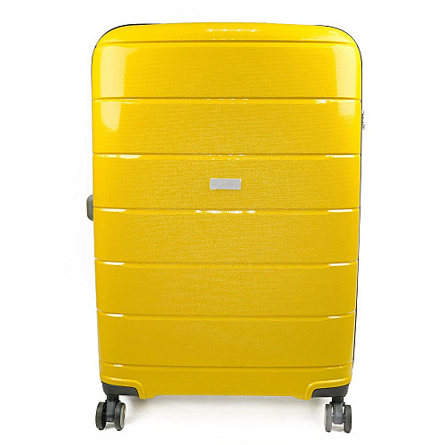 Валіза Travelite Paklite Mailand Deluxe Yellow М на 4 колесах, жовта