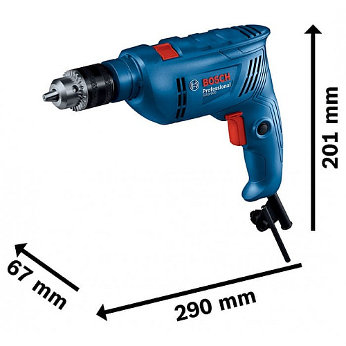 Дрель ударная Bosch GSB 600 600Вт ШЗП 1-10 мм 0-3000об·мин 1.7кг