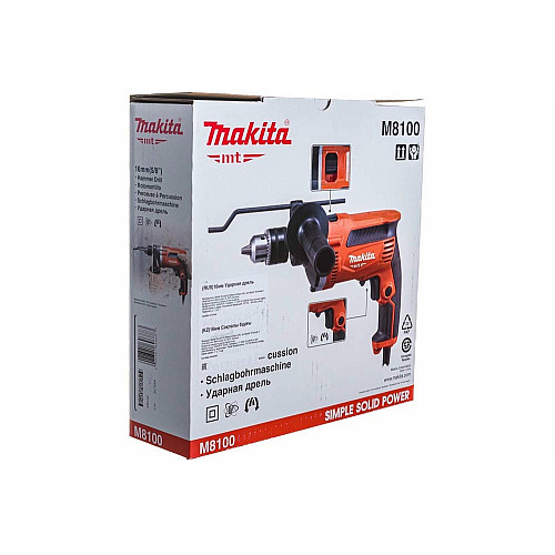 Дрель ударная Makita M8100 710Вт зубчатый патрон 13мм 0-3200об·мин 2.1кг