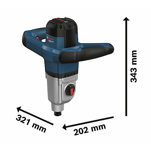 Міксер будівельний Bosch Professional GRW 140 1400Вт 480-750об/хв М14 4.2кг