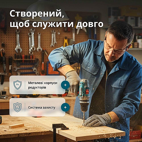 Набор из двух аккумуляторных инструментов Konner&Sohnen KS IDISD 20V SET 2 20В дрель ударная, вертолет, быстрый ЗП 2А акб 2х2А·час кейс 5кг