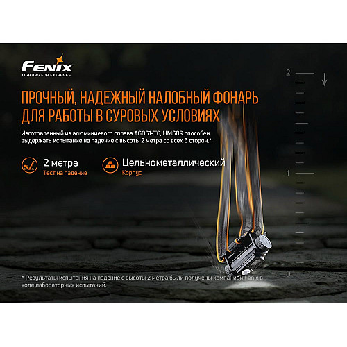Фонарь налобный Fenix HM60R