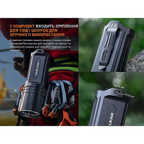Фонарь ручной поисковый лазерный Fenix LR36R