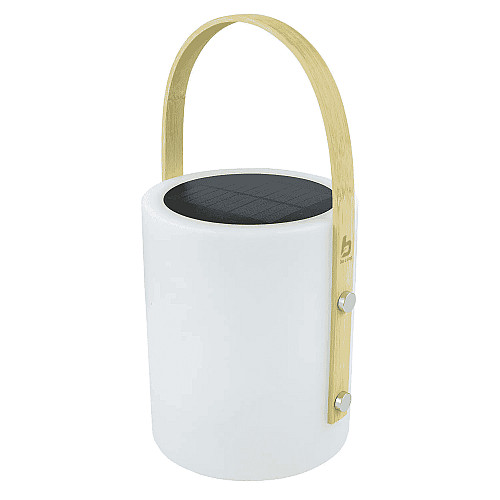 Ліхтар кемпінговий Bo-Camp Longford Solar 150 Lumen Bamboo/White