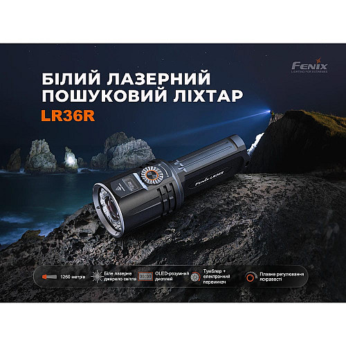 Фонарь ручной поисковый лазерный Fenix LR36R