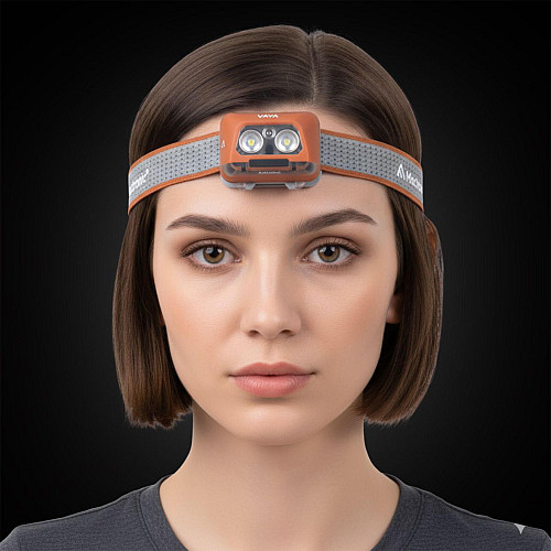 Ліхтар налобний Mactronic Vaya (480 Lm) Cool/Warm White/Red LED Recharg Type-C (AHL0091)