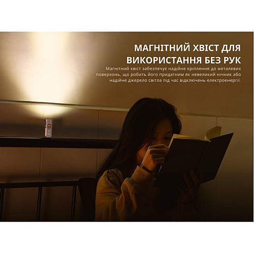 Ліхтар наключний Fenix E06R бірюзовий