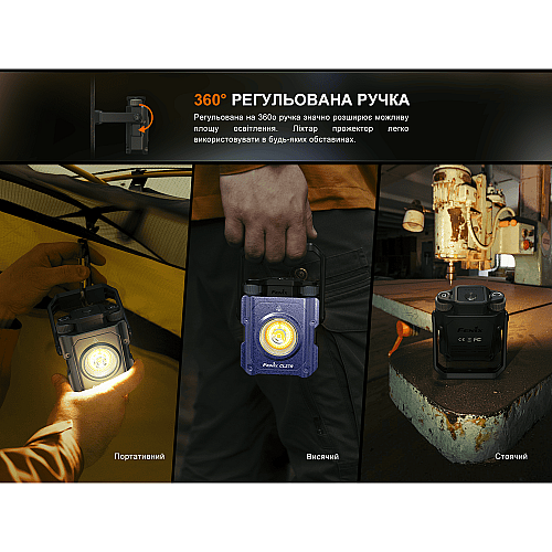 Фонарь прожектор Fenix CL27R зеленый