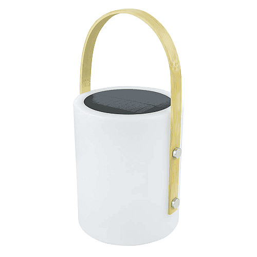 Ліхтар кемпінговий Bo-Camp Longford Solar 150 Lumen Bamboo/White