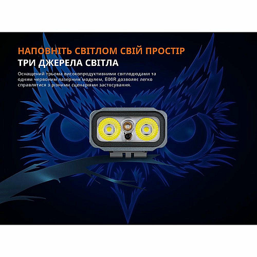 Фонарь наключительный Fenix E06R серый