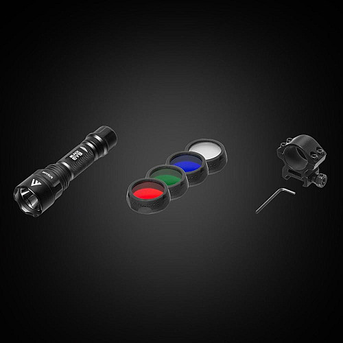 Фонарь тактический Mactronic Black Eye 650 (650 Lm) Recharg Type-C Gun Mount RGB Kit (L-MX532L-RC/SET3)