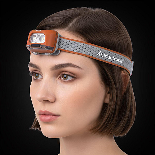 Ліхтар налобний Mactronic Vaya (480 Lm) Cool/Warm White/Red LED Recharg Type-C (AHL0091)