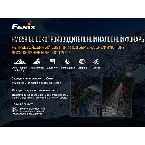 Фонарь налобный Fenix HM65R