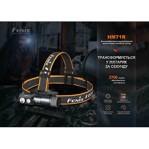 Ліхтар налобний Fenix HM71R
