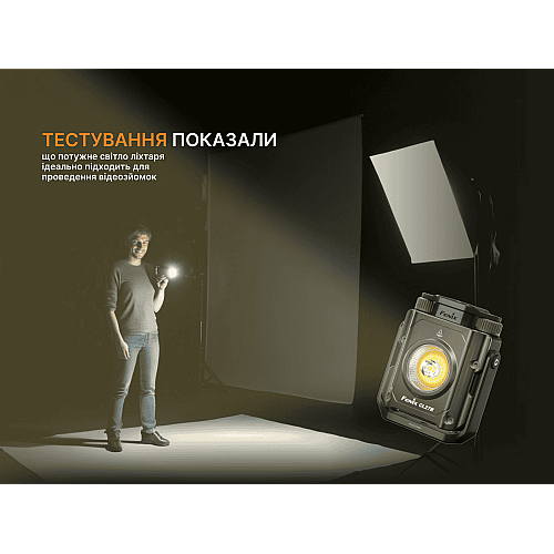 Фонарь прожектор Fenix CL27R зеленый