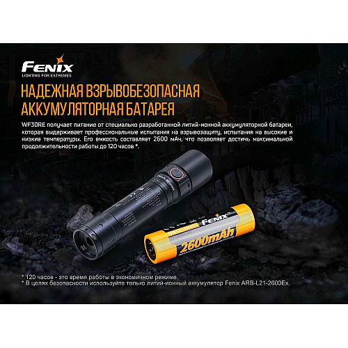 Ліхтар ручний вибухобезпечний Fenix WF30RE