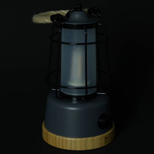 Ліхтар кемпінговий Bo-Camp Harlington Rechargable Dimming 370 Lumen Bamboo-Grey (5818921)
