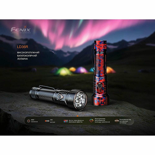 Фонарь ручной Fenix LD36RFC огненный камуфляж