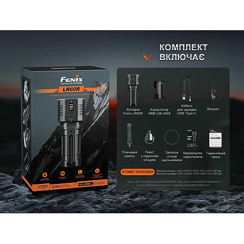 Ліхтар ручний Fenix LR60R