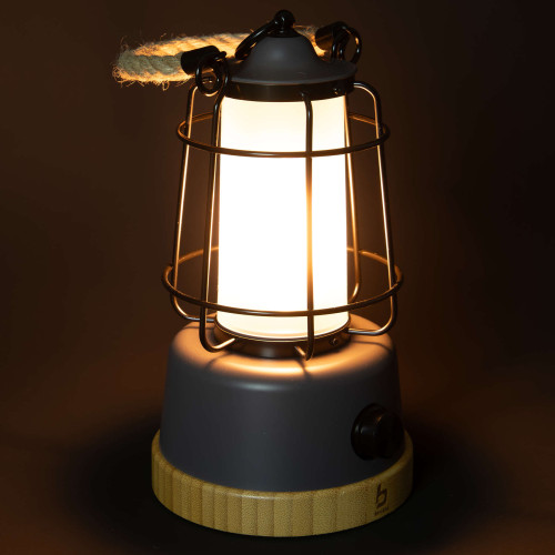 Ліхтар кемпінговий Bo-Camp Harlington Rechargable Dimming 370 Lumen Bamboo-Grey (5818921)