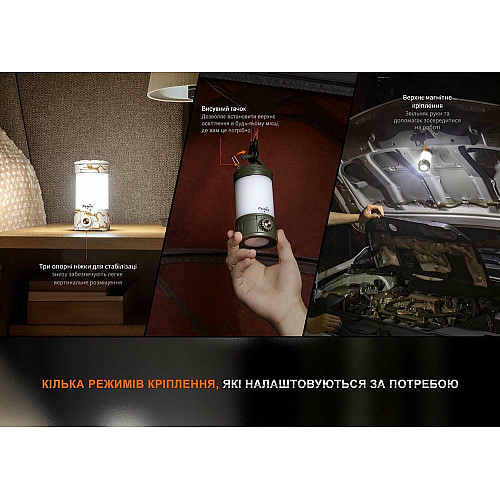 Фонарь кемпинговый Fenix CL26R Pro, темно-зеленый