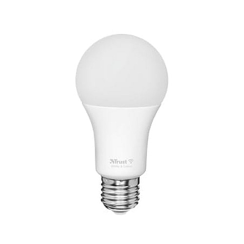 Лампа розумна Trust E27 806 Lumen, 1800-6500k, RGBCW, білий