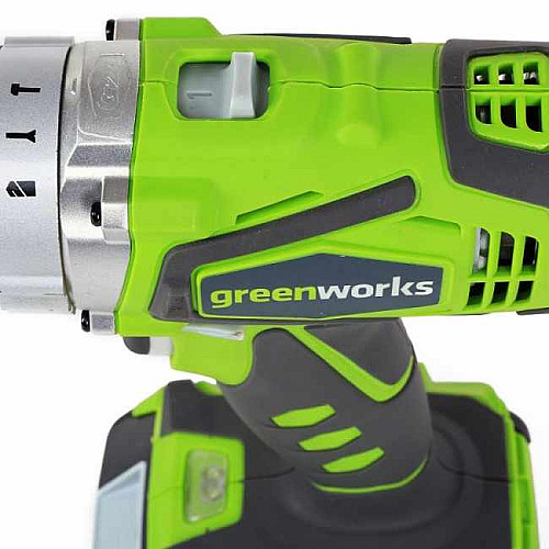 Дриль-шуруповерт ударний акумуляторний Greenworks G24CD