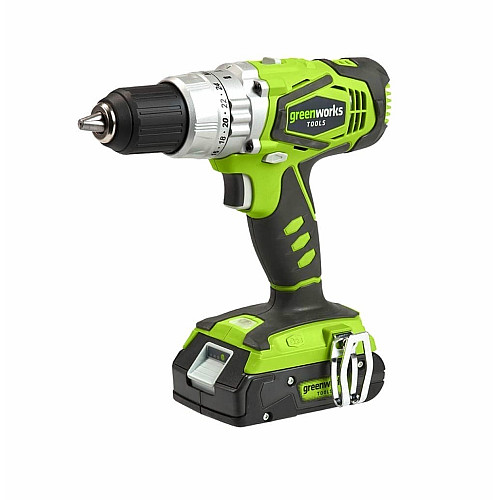 Дриль-шуруповерт ударний акумуляторний Greenworks G24CD