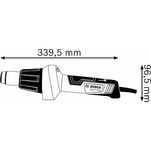 Фен будівельний Bosch GHG 20-60 2000Вт 50-630°C 150 -500л·хв 0.89кг