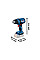 Фен будівельний акумуляторний Bosch Professional GHG 18V-50 18В 300/500°C 175 л/хв 0.59кг без АКБ та ЗП