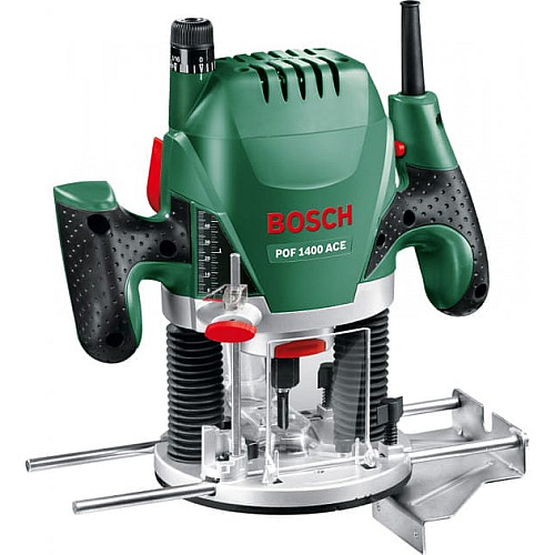 Фрезер Bosch POF 1400 1400Вт цанга 6 и 8мм 11000-28000об/мин + 6 фрез 3кг