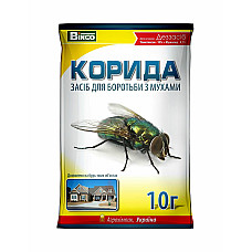 Корида – інсектицид для знищення мух та ґедзів 30 г