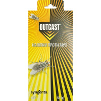 Засіб від мух Outcast, Syngenta Сингента Швейцарія, наліпки 4 шт (20 гр)