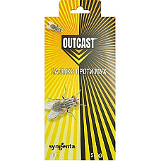 Засіб від мух Outcast, Syngenta Сингента Швейцарія, наліпки 4 шт (20 гр)
