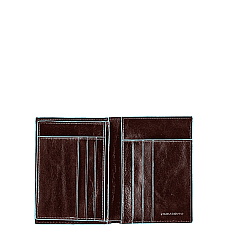 Портмоне Піквадро Blue Square Коньяк верт. з відділ. для 6 кред.карт (9,5x12,5x2)