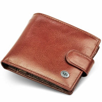 Чоловічий портмоне з натуральної шкіри ST Leather В104 Коричневий