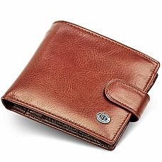 Чоловічий портмоне з натуральної шкіри ST Leather В104 Коричневий