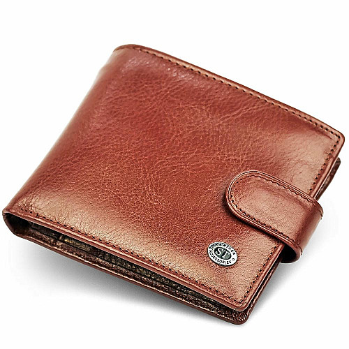 Чоловічий портмоне з натуральної шкіри ST Leather В104 Коричневий