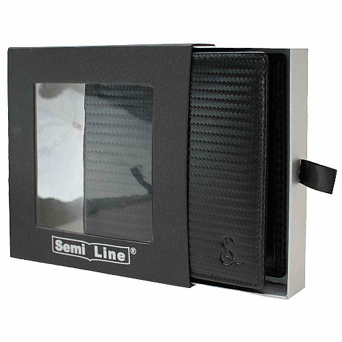 Портмоне чоловіче шкіряне Semi Line RFID Black (P8268-0)