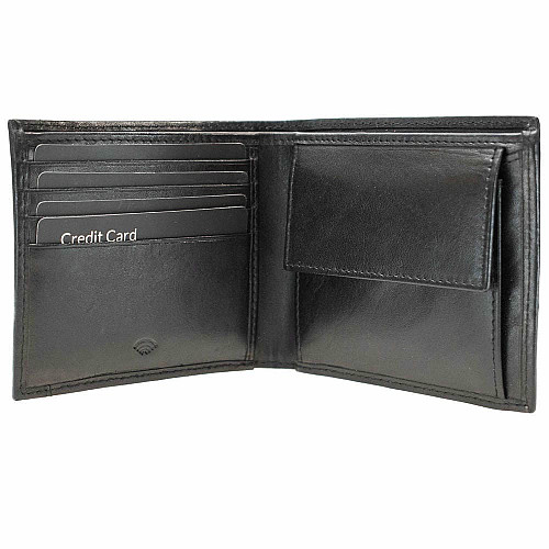Портмоне чоловіче шкіряне Semi Line RFID Black (P8267-0)