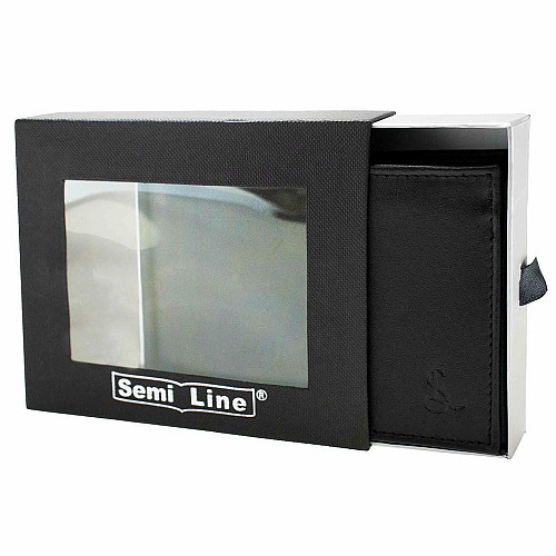 Портмоне чоловіче шкіряне Semi Line RFID Black (P8275-0)