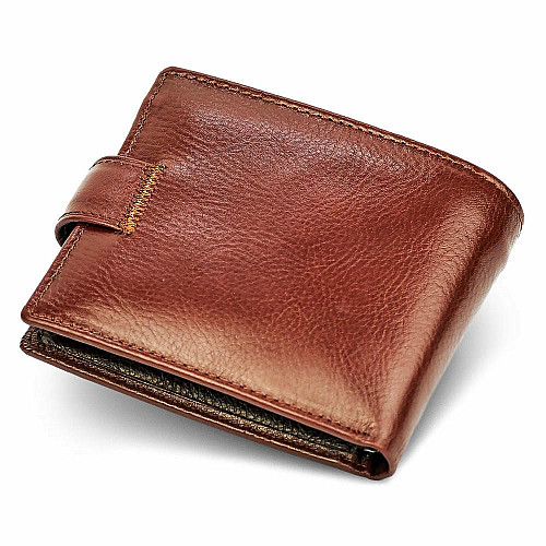 Чоловічий портмоне з натуральної шкіри ST Leather В104 Коричневий