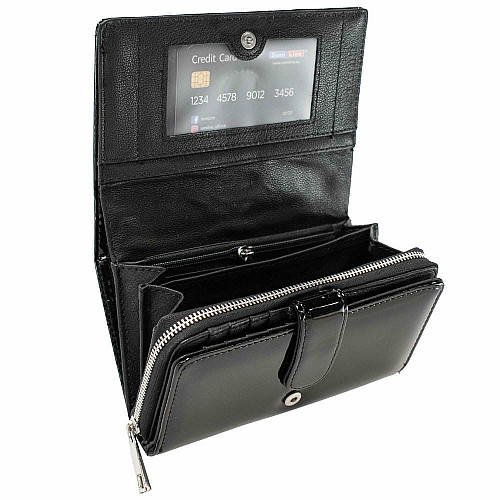 Гаманець жіночий шкіряний Semi Line RFID Black (P8229-0)