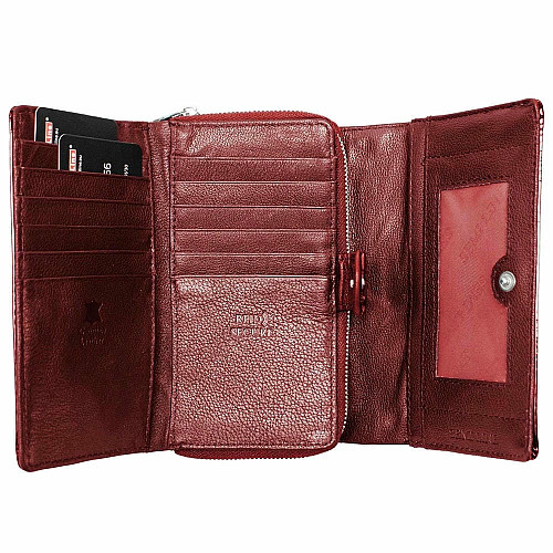 Гаманець жіночий шкіряний Semi Line RFID Red (P8229-2)