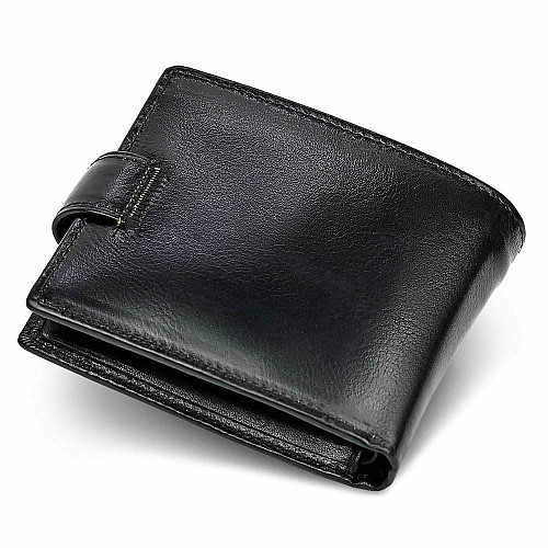Чоловічий портмоне з натуральної шкіри ST Leather В104 Чорний