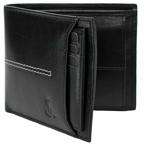 Портмоне чоловіче шкіряне Semi Line RFID Black (P8267-0)