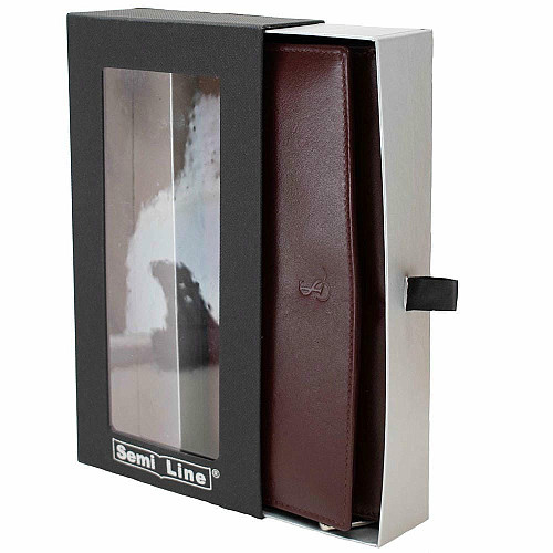 Гаманець жіночий шкіряний Semi Line RFID Dark Red (P8264-2)