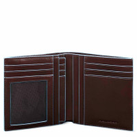 Портмоне Піквадро Blue Square Коньяк верт. з відділ. для 9 кред.карт з RFID захистом (11x12,5x2,5)