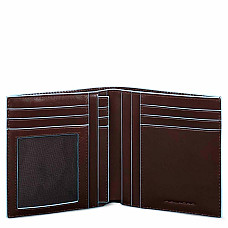 Портмоне Піквадро Blue Square Коньяк верт. з відділ. для 9 кред.карт з RFID захистом (11x12,5x2,5)